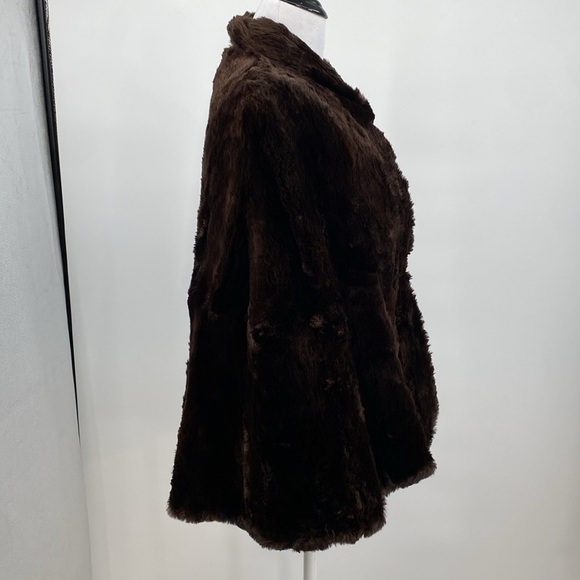 Davidson's Indiana Vintage Real Fur Poncho Coat Jacket Womens Size OS Brown Soft - Picture 8 of 13